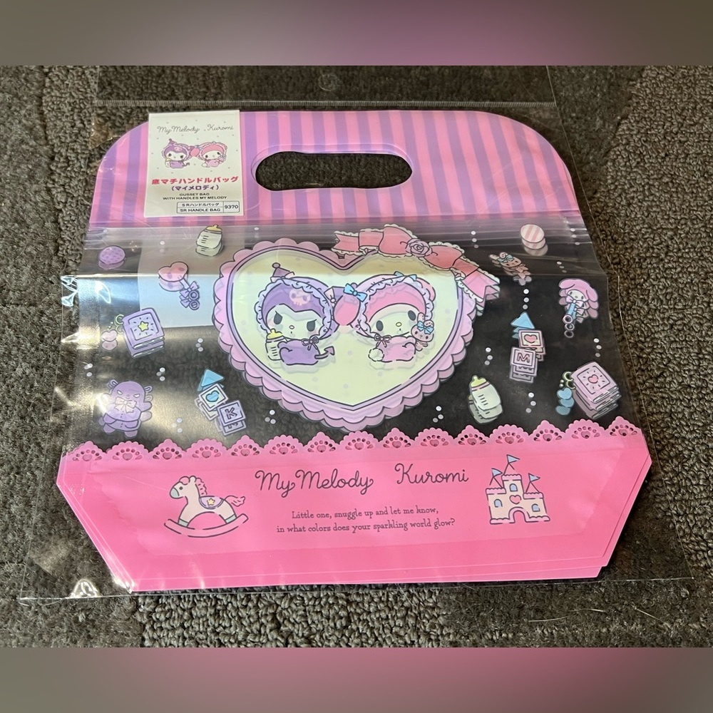 My Melody & Kuromi Baby Little Gusset Bags w/ Handle Sanrio Japan Kawaii Cute